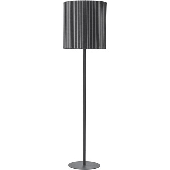 Lampa podłogowa zewnętrzna z szarym abażurem Agnar